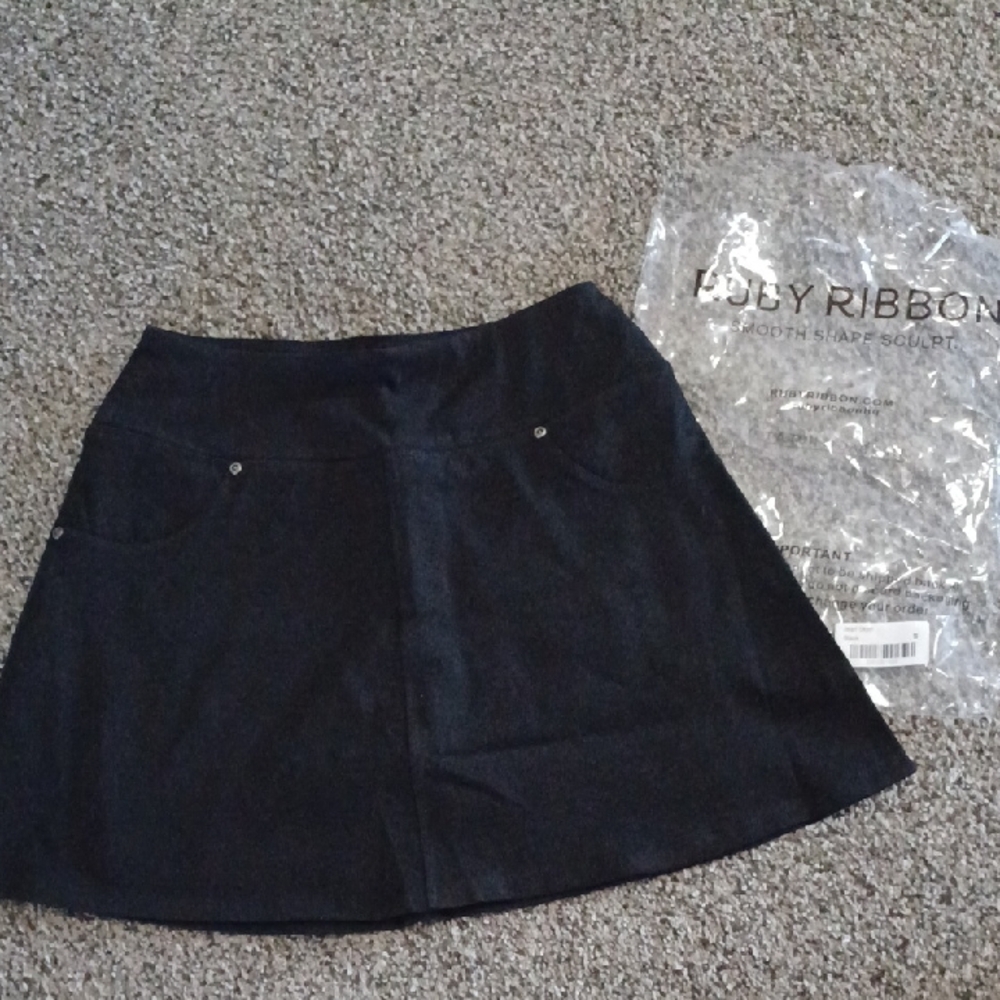 New Ruby Ribbon Black Jean Skort